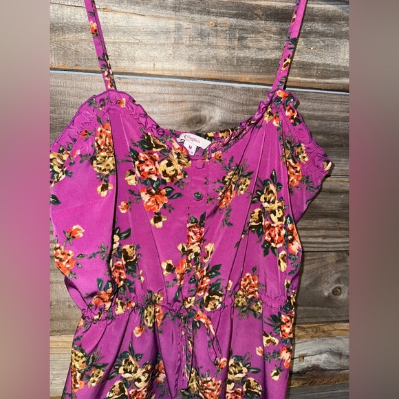 Candies- floral tank top- Size medium-adjustable straps - Picture 2 of 6